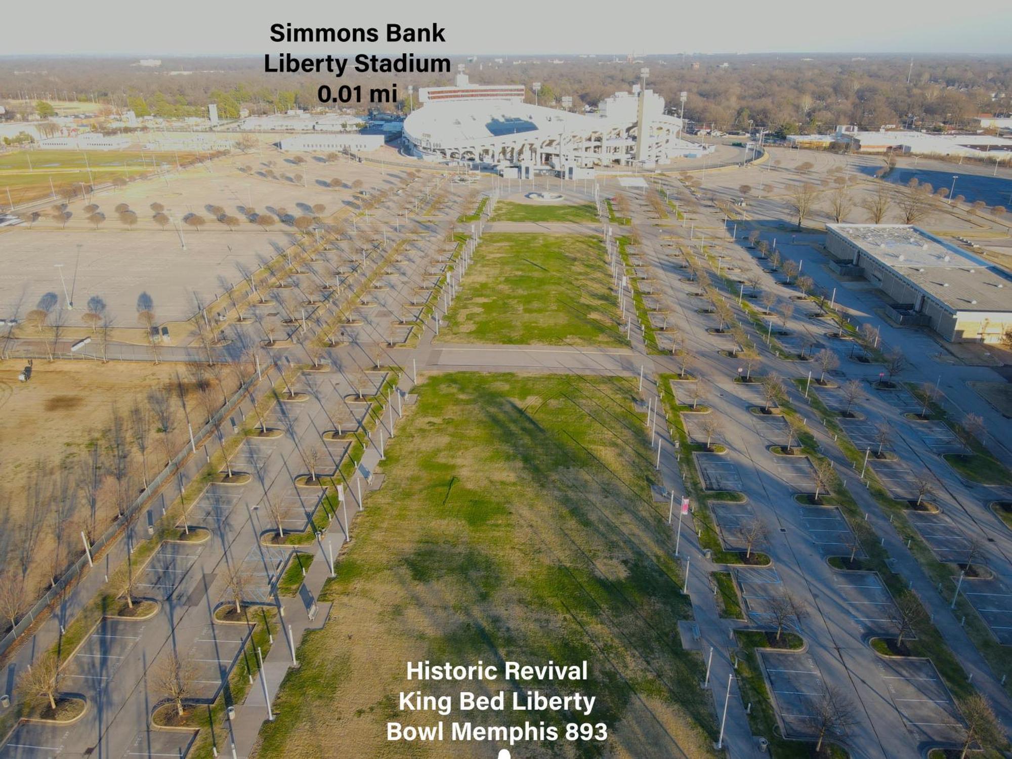 Villa Historic Revival King Bed Liberty Bowl Memphis 893 Exterior foto